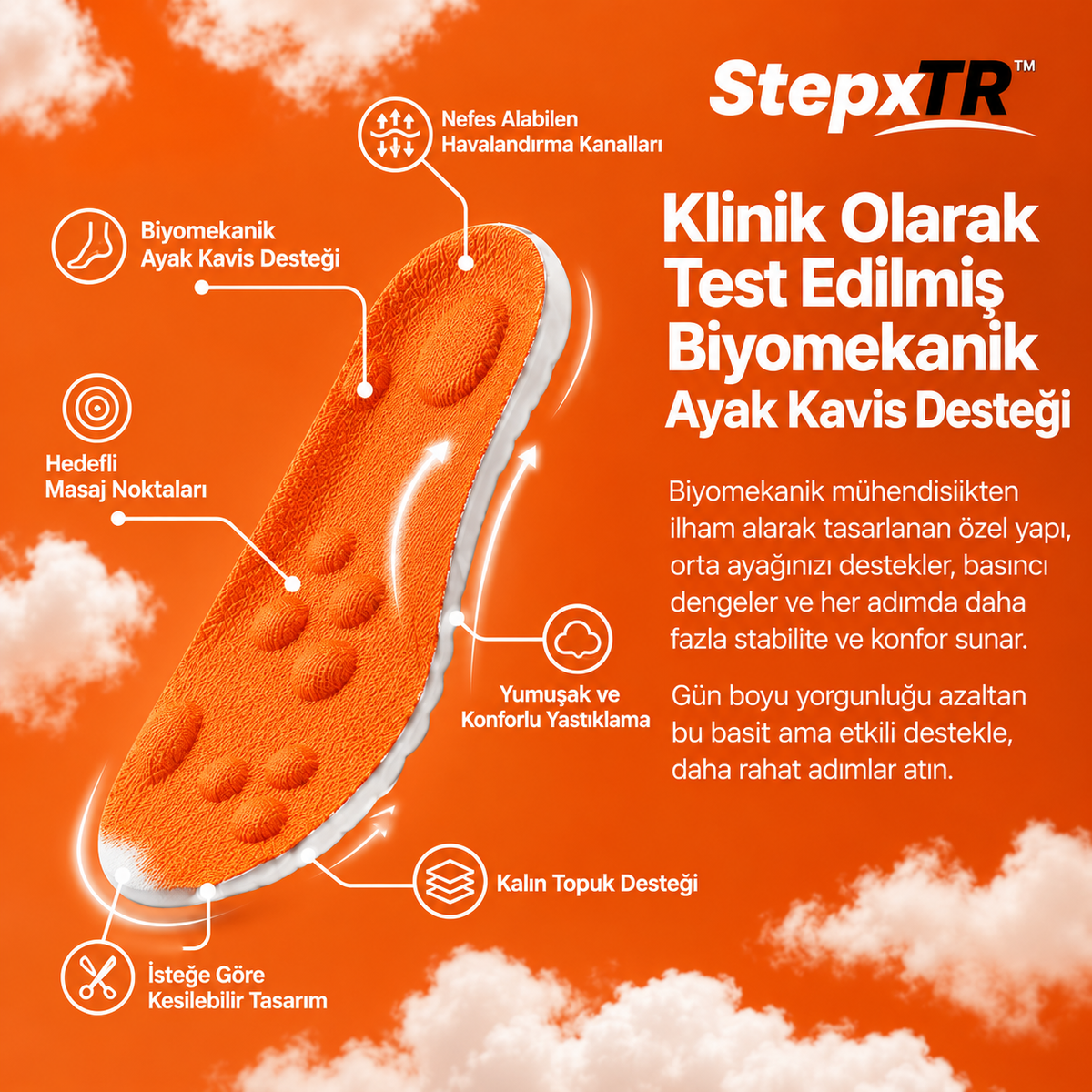 StepxTR™ Ortopedik Tabanlık